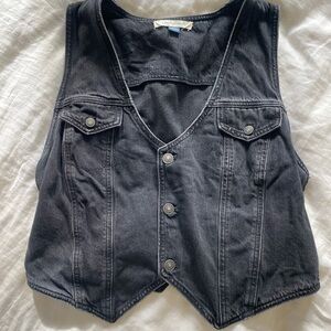 American Eagle Charcoal Denim Jacket